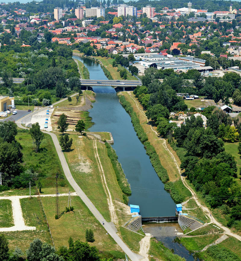 Sió Csatorna: A csatorna fentről
