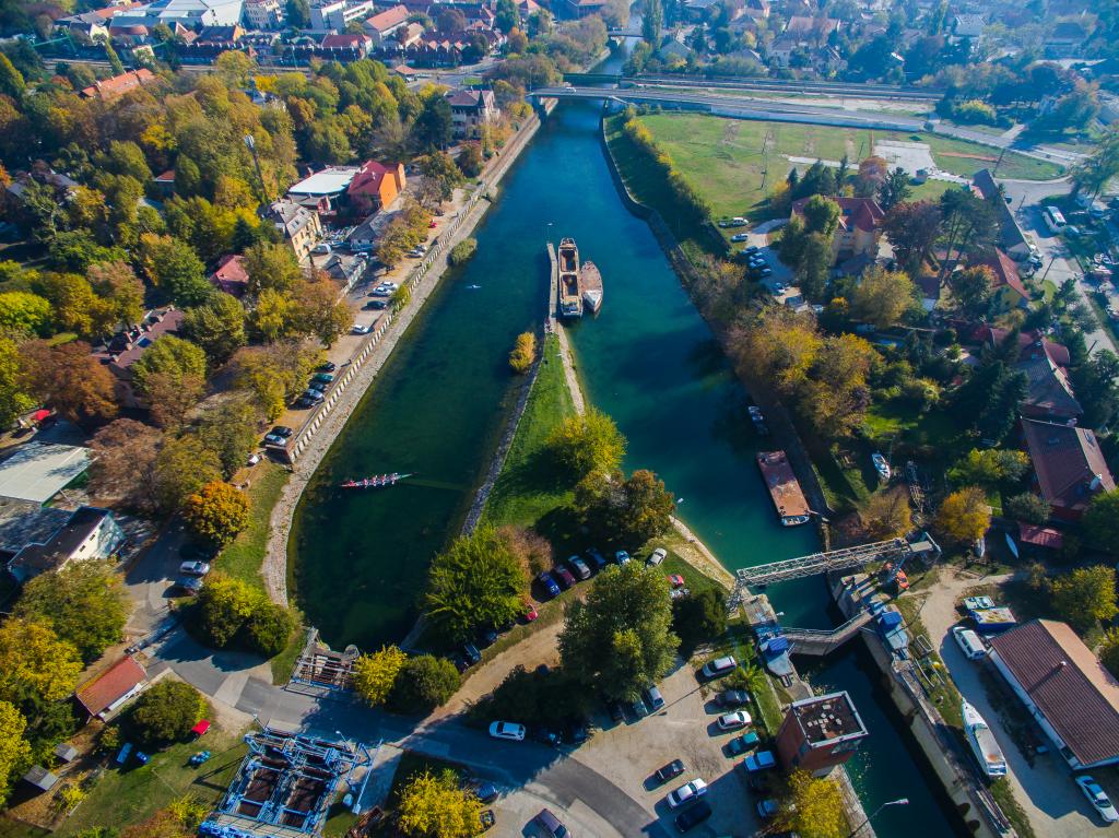 Sió Csatorna: A csatorna fentről